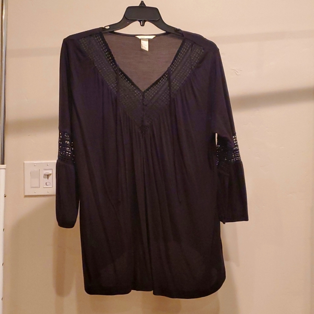 Black maternity top